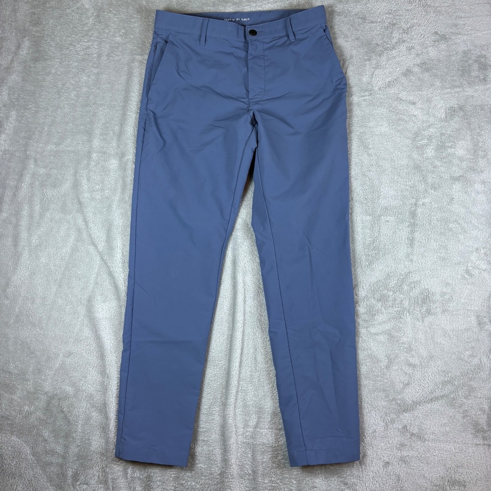 Banana Republic Pants Men 32x32 (Fits 32x30) Performance Chino Slim Blue Stretch